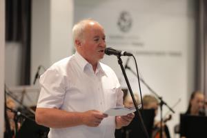 GLST, odprtje 52 mednarodnega tabora, zupan Dusan Skerbis med otvoritvenim govorom, foto Alenka Strazisar Lamovsek (7)